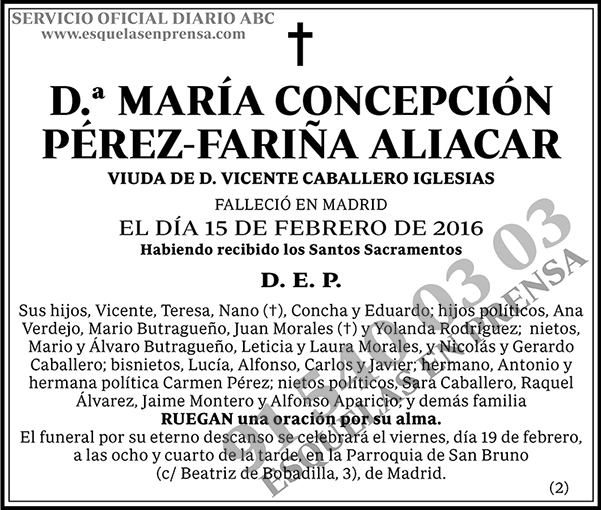 María Concepción Pérez-Fariña Aliacar